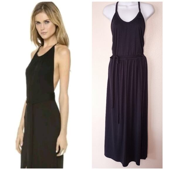 Rory Beca Dresses & Skirts - Rory Beca Backless Halter Wrap Maxi Dress
